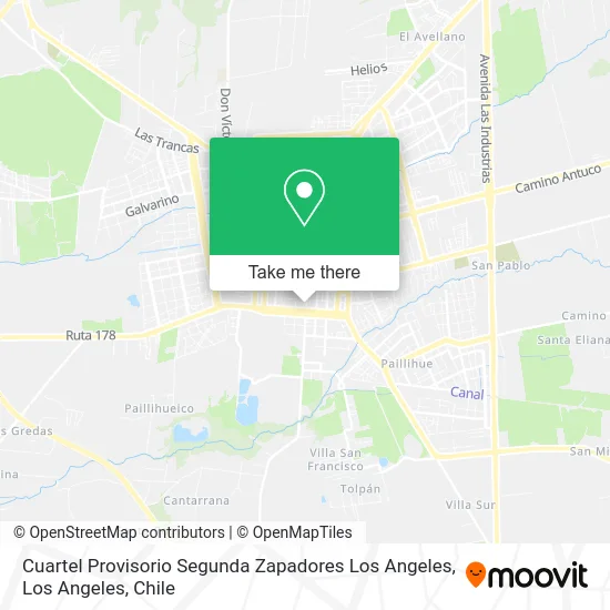 Cuartel Provisorio Segunda Zapadores Los Angeles map