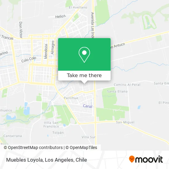 Muebles Loyola map