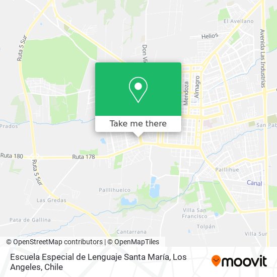 Escuela Especial de Lenguaje Santa María map