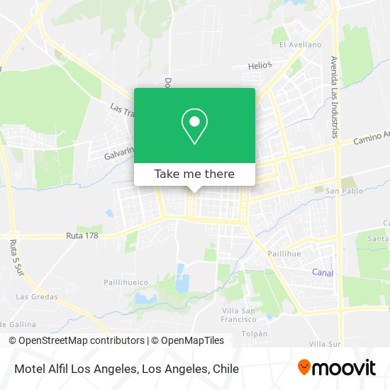 Mapa de Motel Alfil Los Angeles