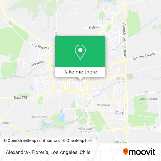 Mapa de Alexandra - Florería