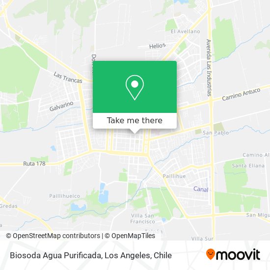 Biosoda Agua Purificada map