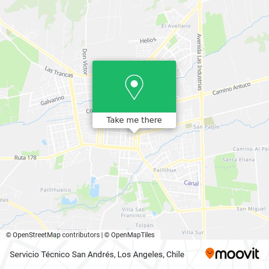 Mapa de Servicio Técnico San Andrés