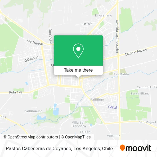 Pastos Cabeceras de Coyanco map