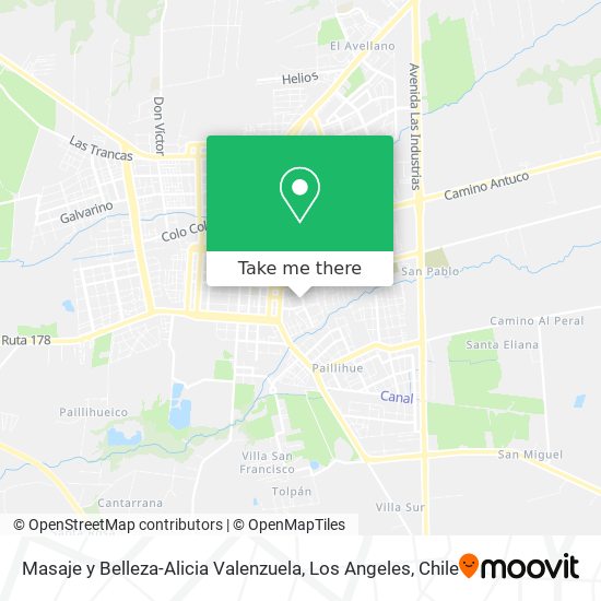 Mapa de Masaje y Belleza-Alicia Valenzuela