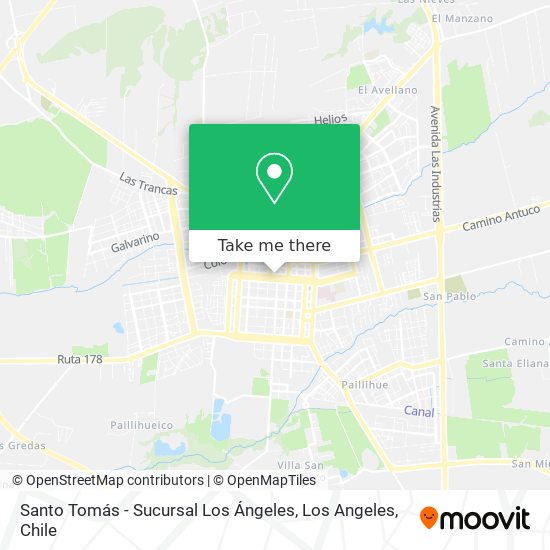 Santo Tomás - Sucursal Los Ángeles map