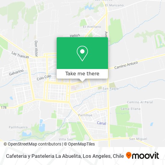 Mapa de Cafeteria y Pasteleria La Abuelita
