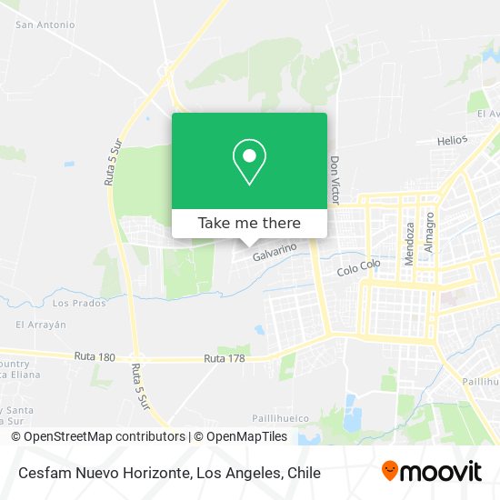 Cesfam Nuevo Horizonte map