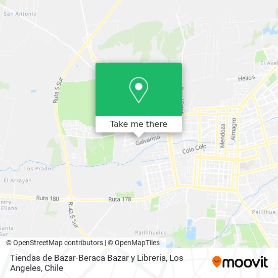 Mapa de Tiendas de Bazar-Beraca Bazar y Libreria