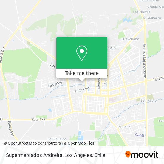 Mapa de Supermercados Andreita