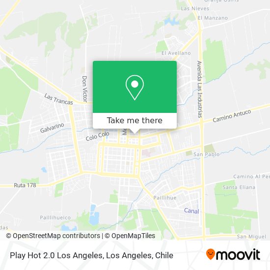 Mapa de Play Hot 2.0 Los Angeles