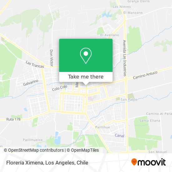 Mapa de Florería Ximena