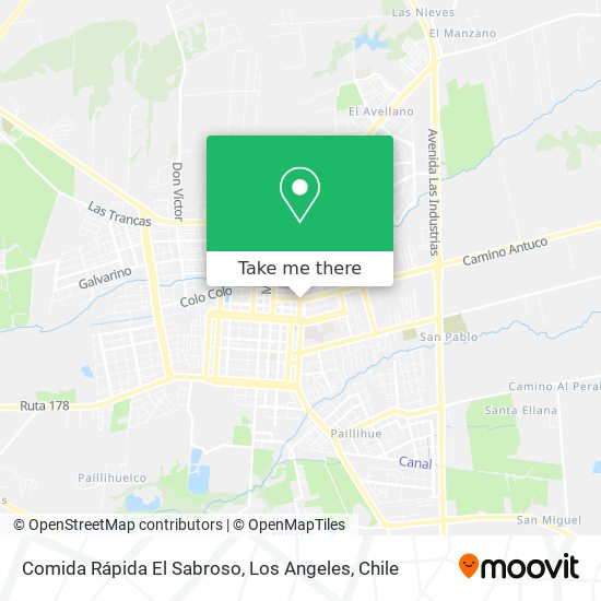 Mapa de Comida Rápida El Sabroso