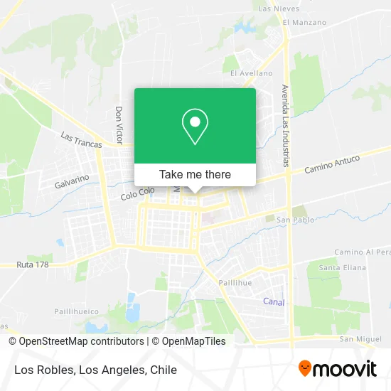 Los Robles map