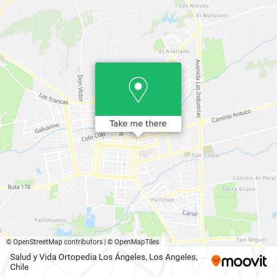 Mapa de Salud y Vida Ortopedia Los Ángeles