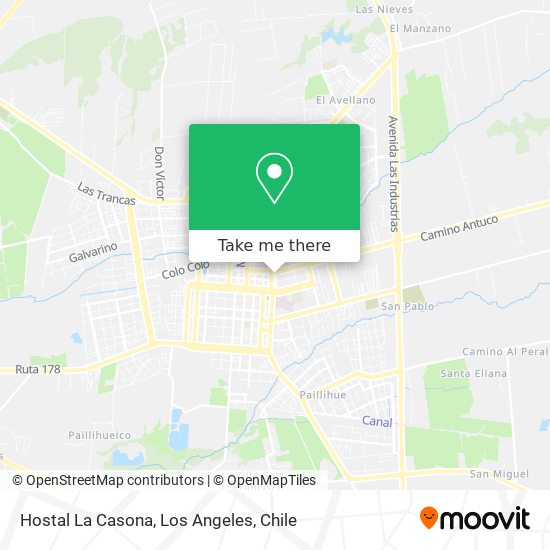 Mapa de Hostal La Casona