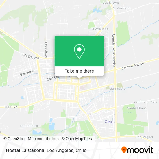 Hostal La Casona map