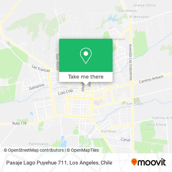 Pasaje Lago Puyehue 711 map