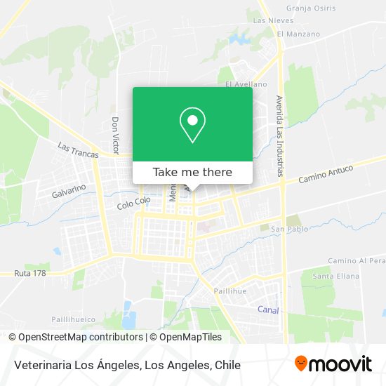 Mapa de Veterinaria Los Ángeles