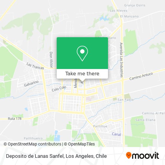 Deposito de Lanas Sanfel map