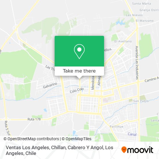 Mapa de Ventas Los Angeles, Chillan, Cabrero Y Angol