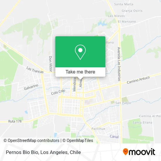 Pernos Bio Bio map