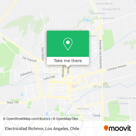 Electricidad Richmor map