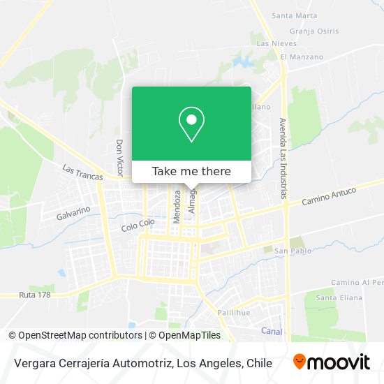 Vergara Cerrajería Automotriz map