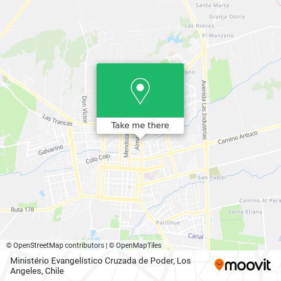 Ministério Evangelístico Cruzada de Poder map