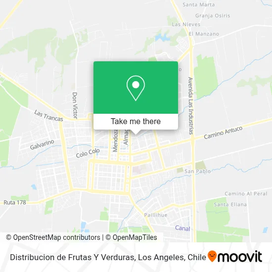 Distribucion de Frutas Y Verduras map