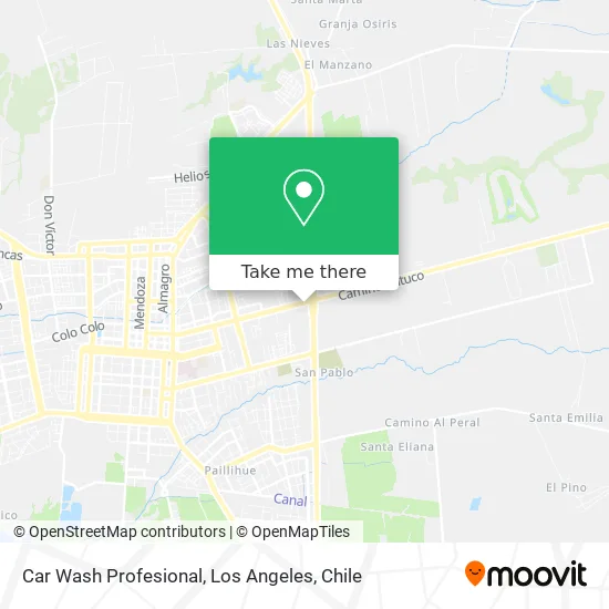 Car Wash Profesional map
