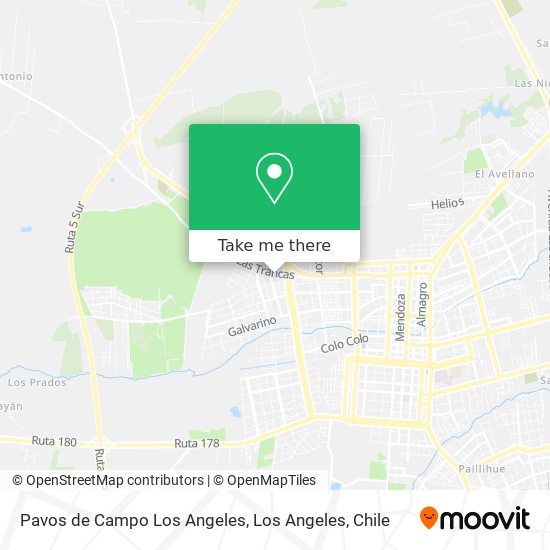 Pavos de Campo Los Angeles map