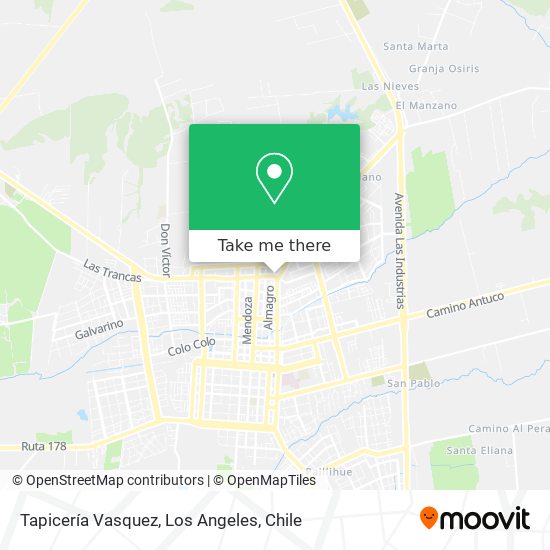 Tapicería Vasquez map