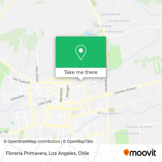 Florería Primavera map