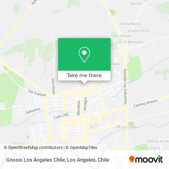 Gnosis Los Ángeles Chile map