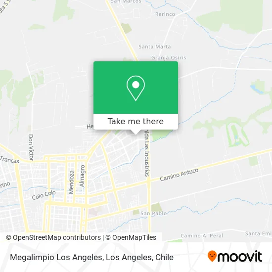 Megalimpio Los Angeles map