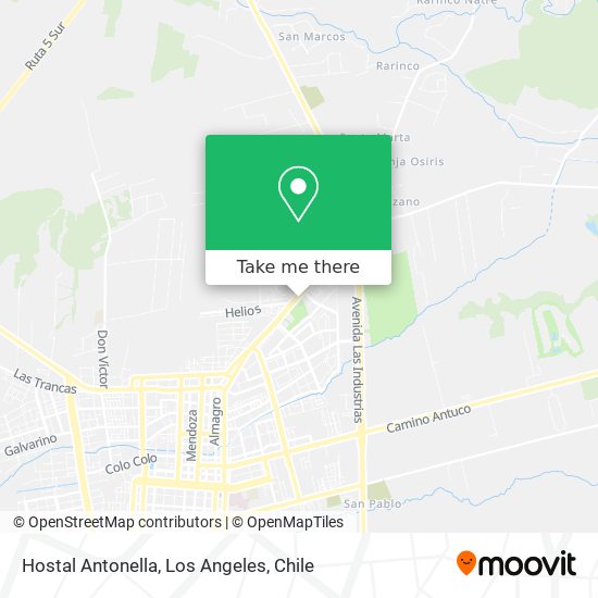 Hostal Antonella map