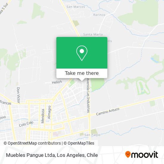 Muebles Pangue Ltda map