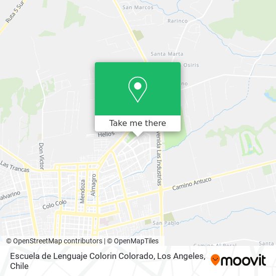Escuela de Lenguaje Colorin Colorado map