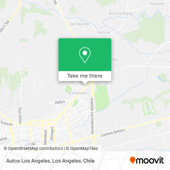 Autos Los Angeles map