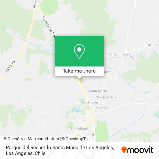 Parque del Recuerdo Santa Maria de Los Angeles map