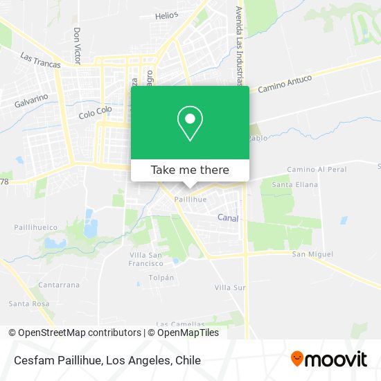 Mapa de Cesfam Paillihue
