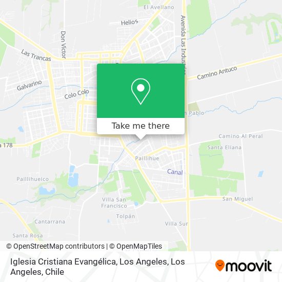 Mapa de Iglesia Cristiana Evangélica, Los Angeles