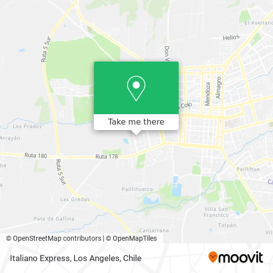 Italiano Express map