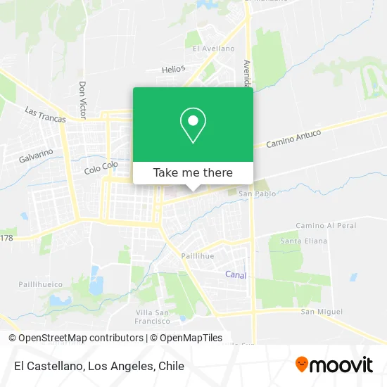 El Castellano map