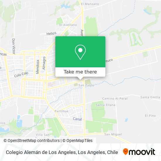 Mapa de Colegio Alemán de Los Angeles