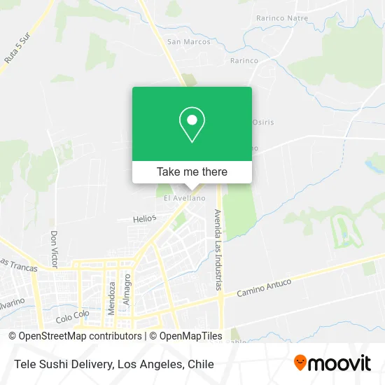 Tele Sushi Delivery map