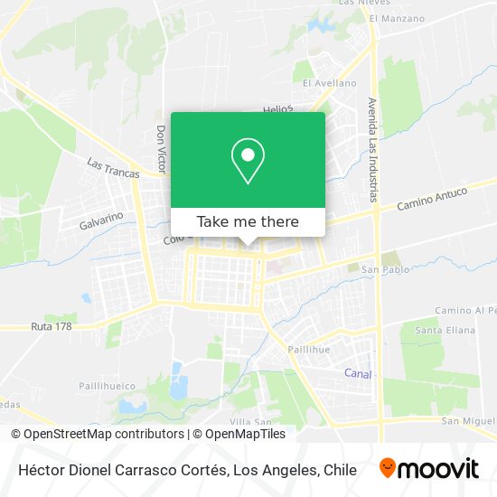 Héctor Dionel Carrasco Cortés map