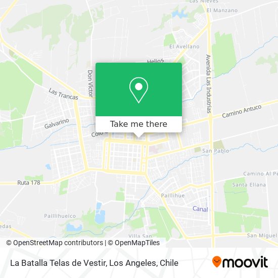 La Batalla Telas de Vestir map