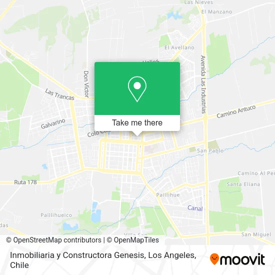 Inmobiliaria y Constructora Genesis map